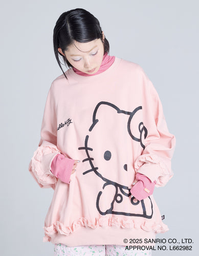 hello kitty x little sunny bite sweat top / PINK