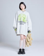 Load image into Gallery viewer, logo sweat dress / GRAY