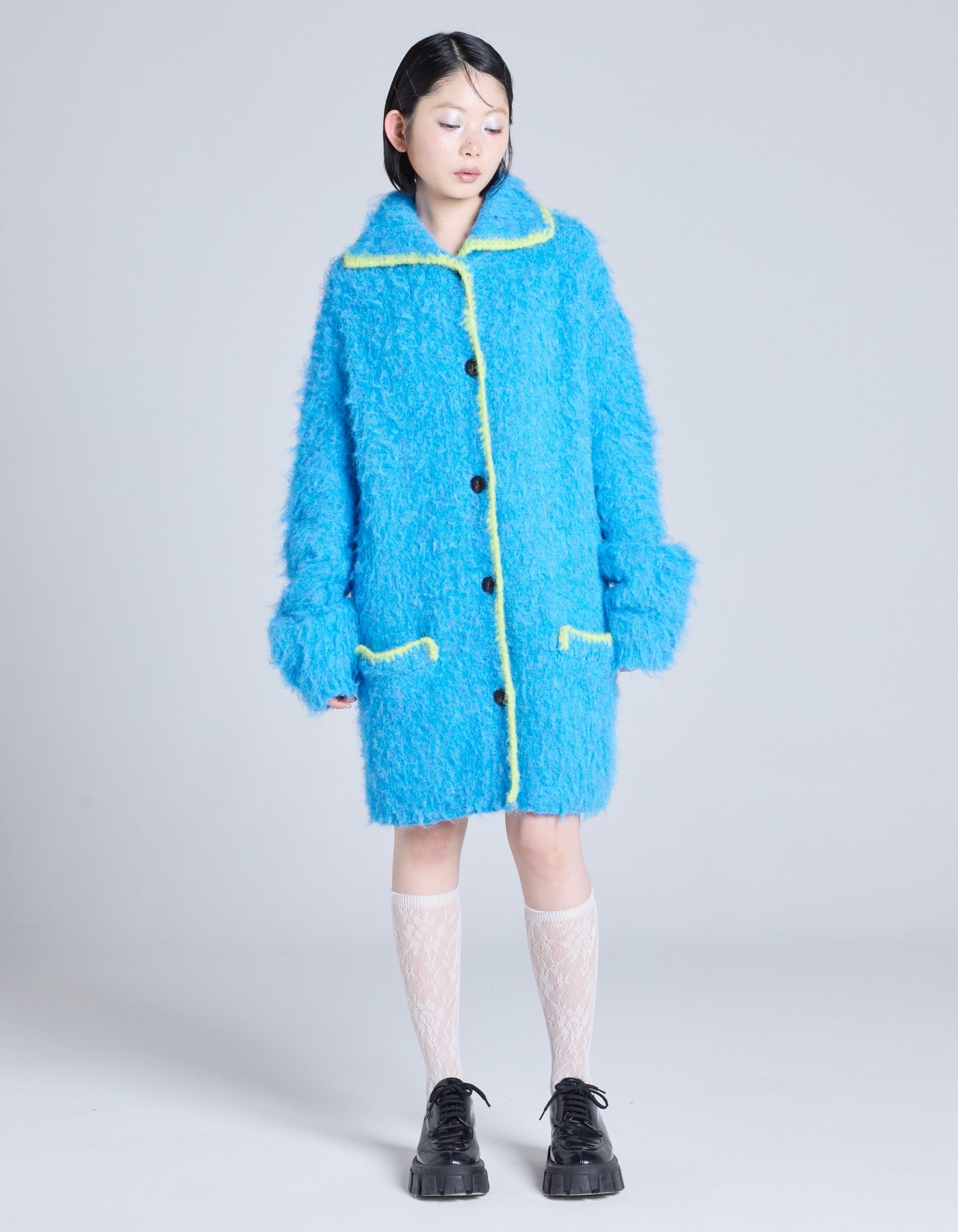 little sunny bite (リトルサニーバイト)long cardigan / BLUE