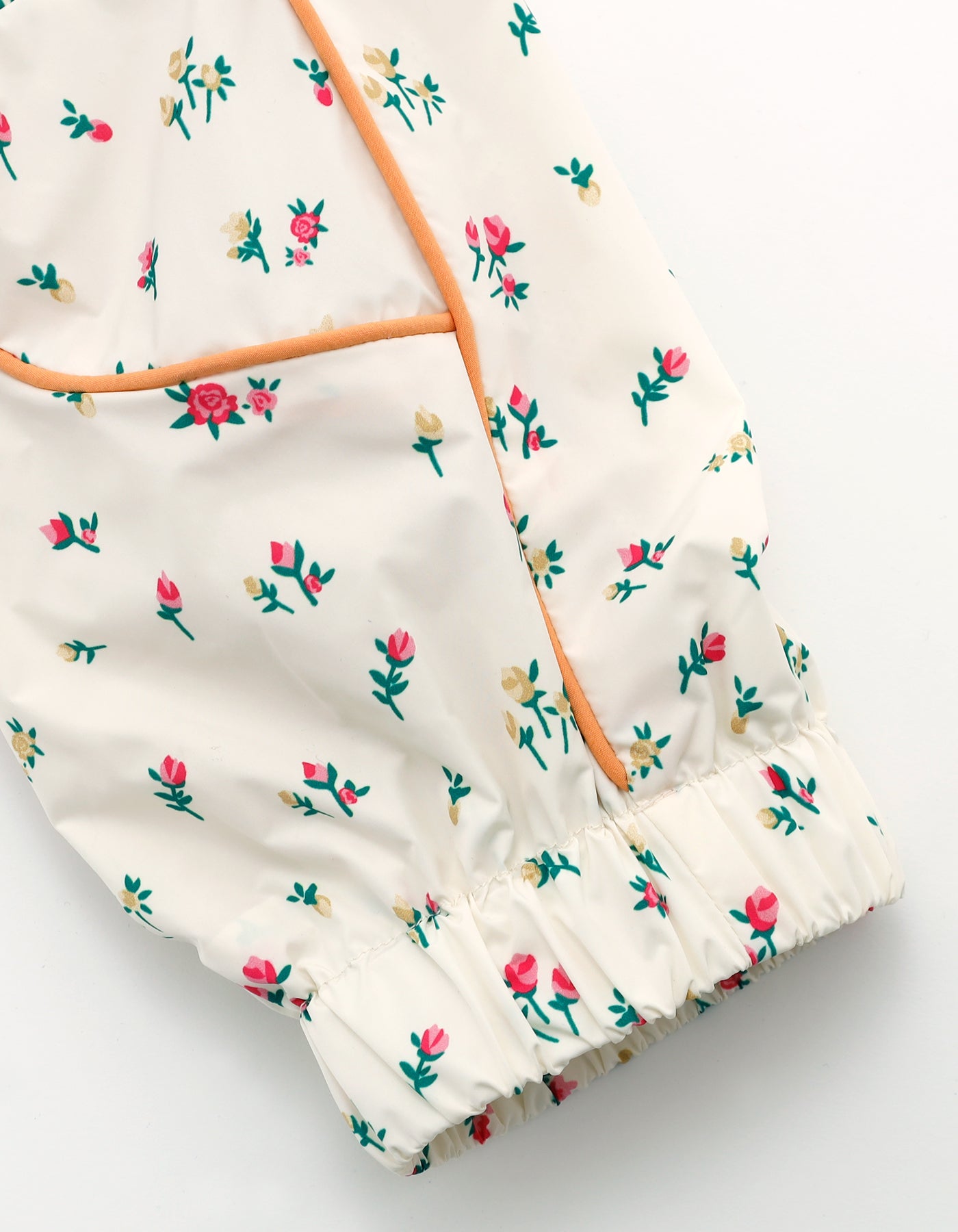 floral nylon jacket / IVORY