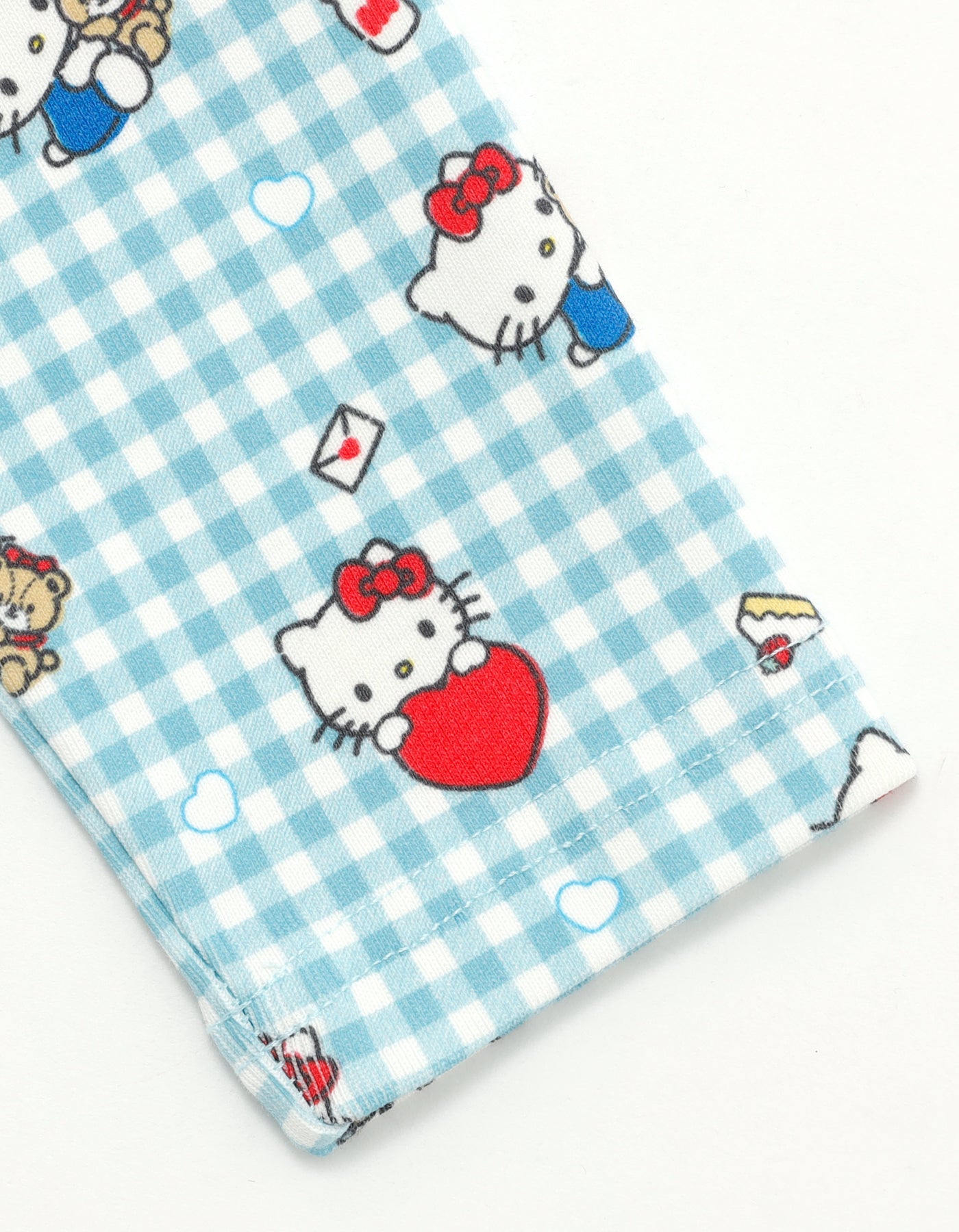 hello kitty x little sunny bite print tops / BLUE