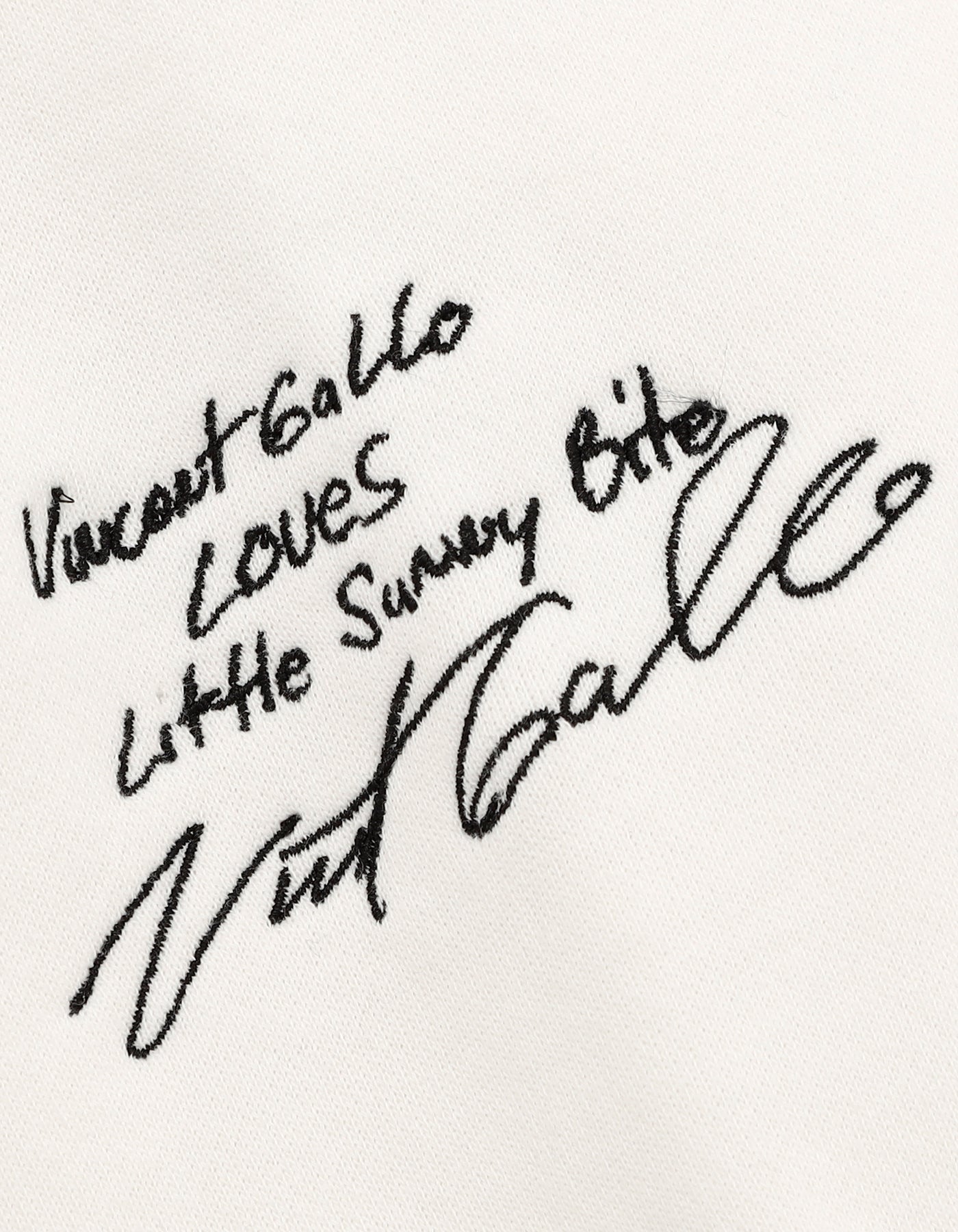 Vincent Gallo x little sunny bite photo hoodie / WHITE