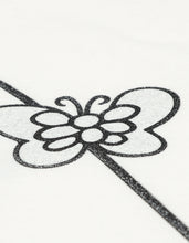 画像をギャラリービューアに読み込む, glitter print long tee / WHITE