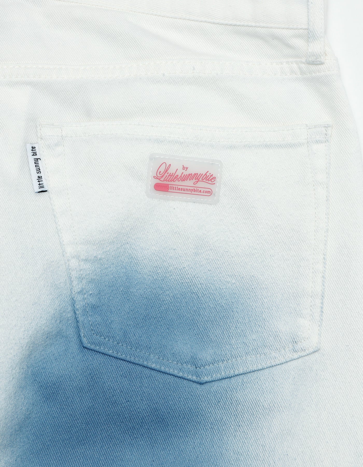 little sunny bite (リトルサニーバイト) floral nylon pants / WHITE