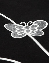 画像をギャラリービューアに読み込む, glitter print long tee / BLACK