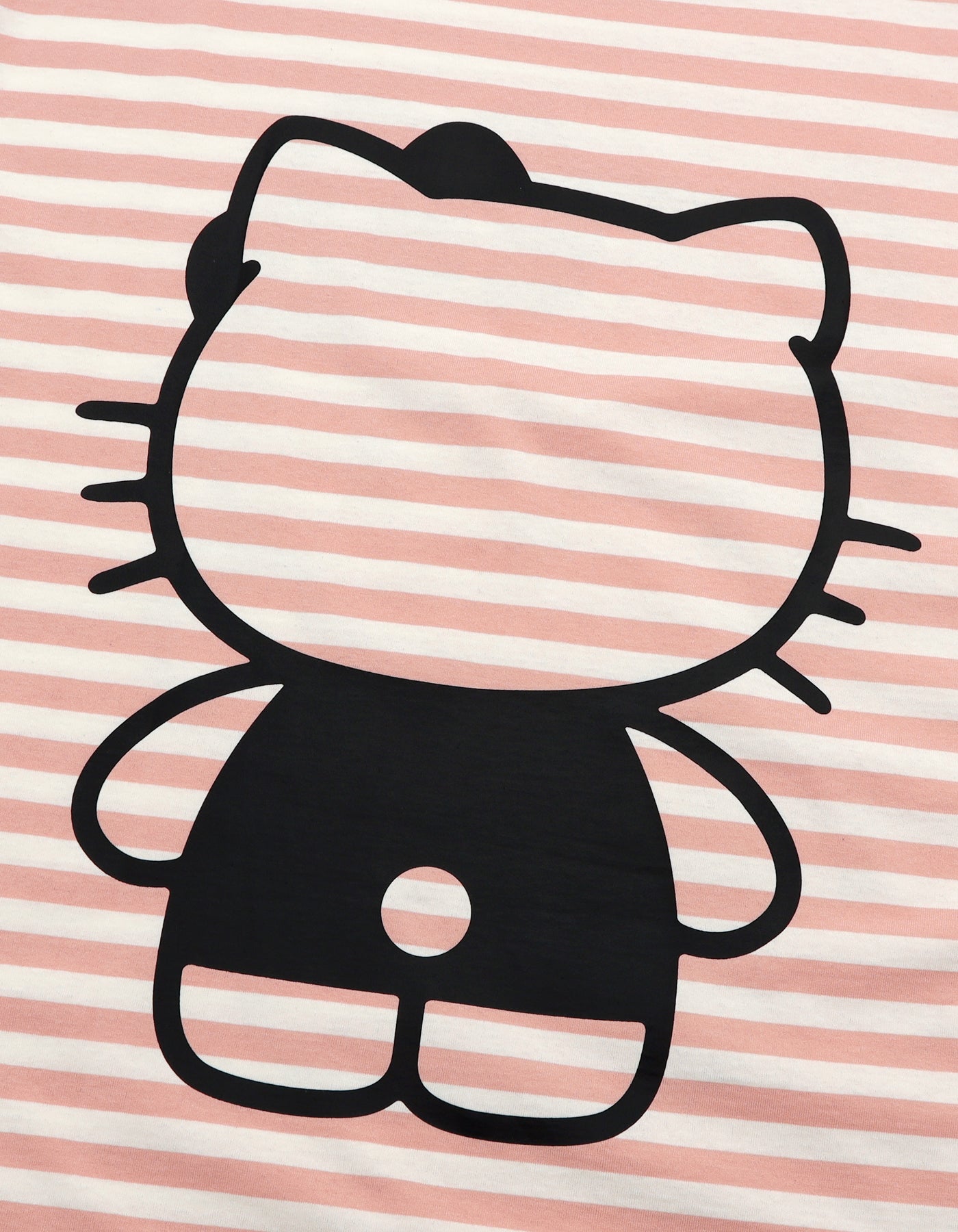 HELLO KITTY x little sunny bite stripe long tee / PINK BD