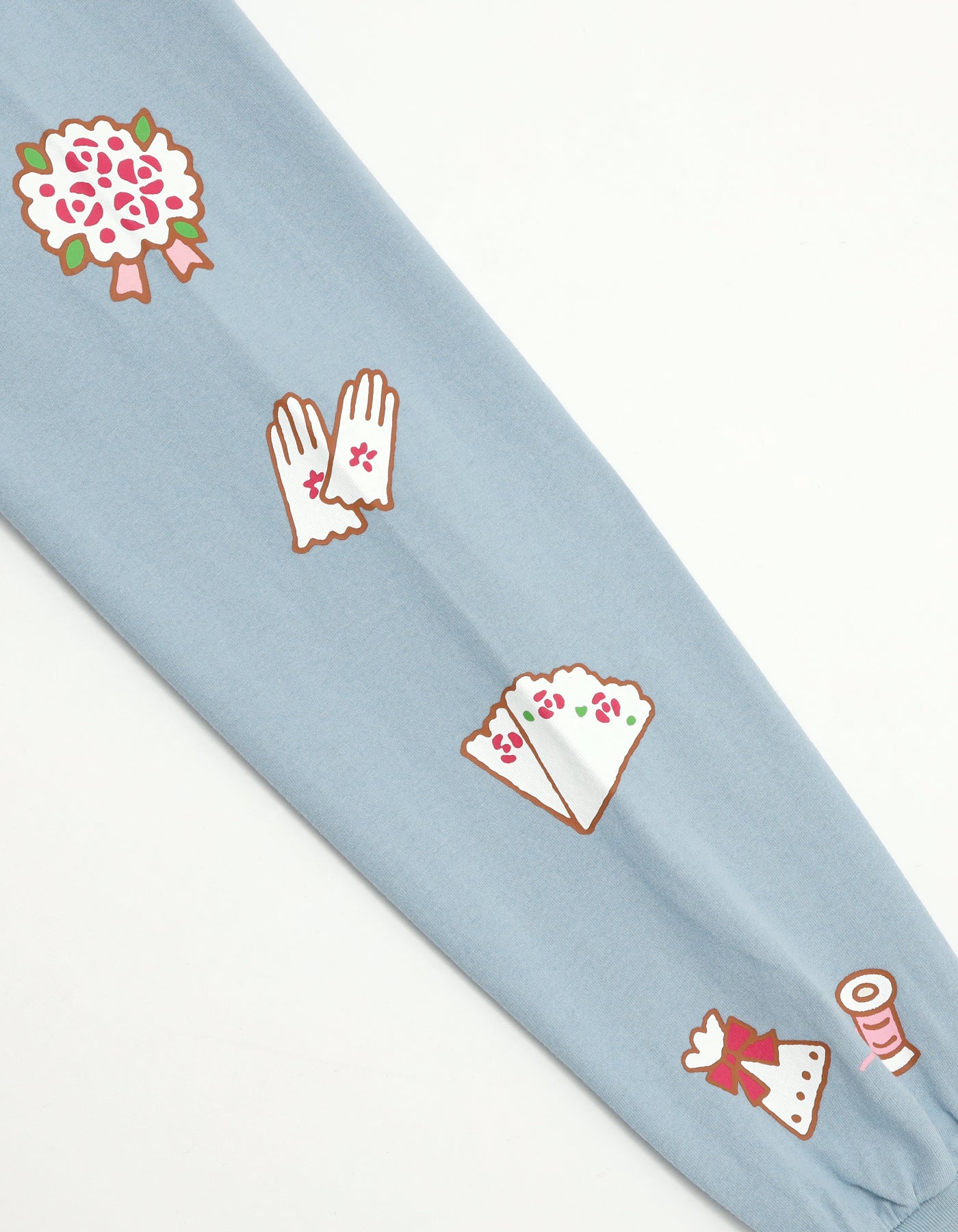 MARRONCREAM x little sunny bite long tee / BLUE