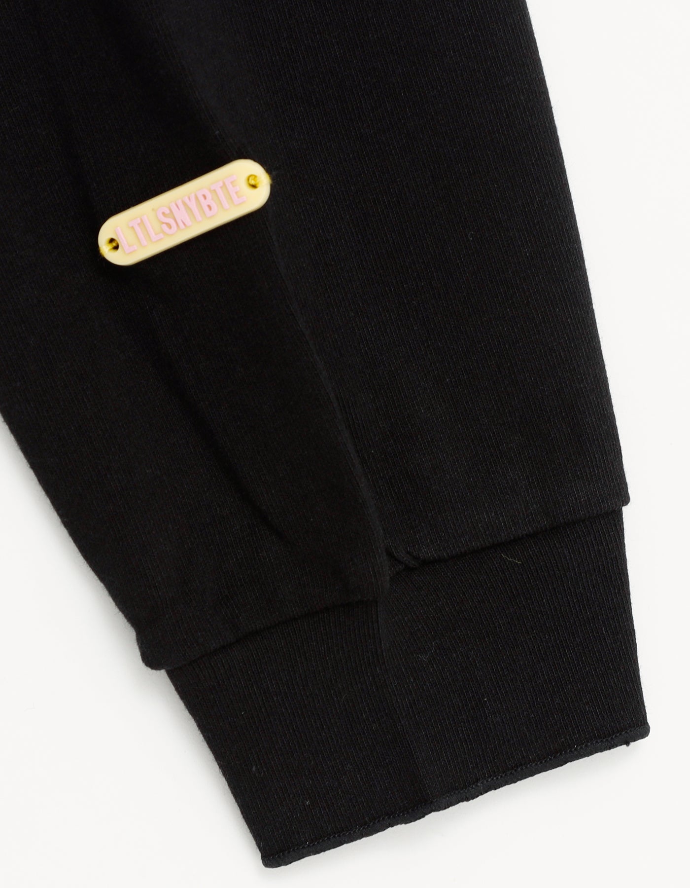 hello kitty x little sunny bite frill long tee / BLACK