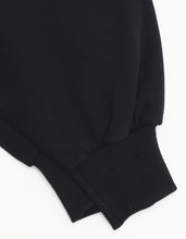 Load image into Gallery viewer, logo sweat top / BLACK