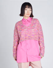 画像をギャラリービューアに読み込む, gradation short knit top / MIX