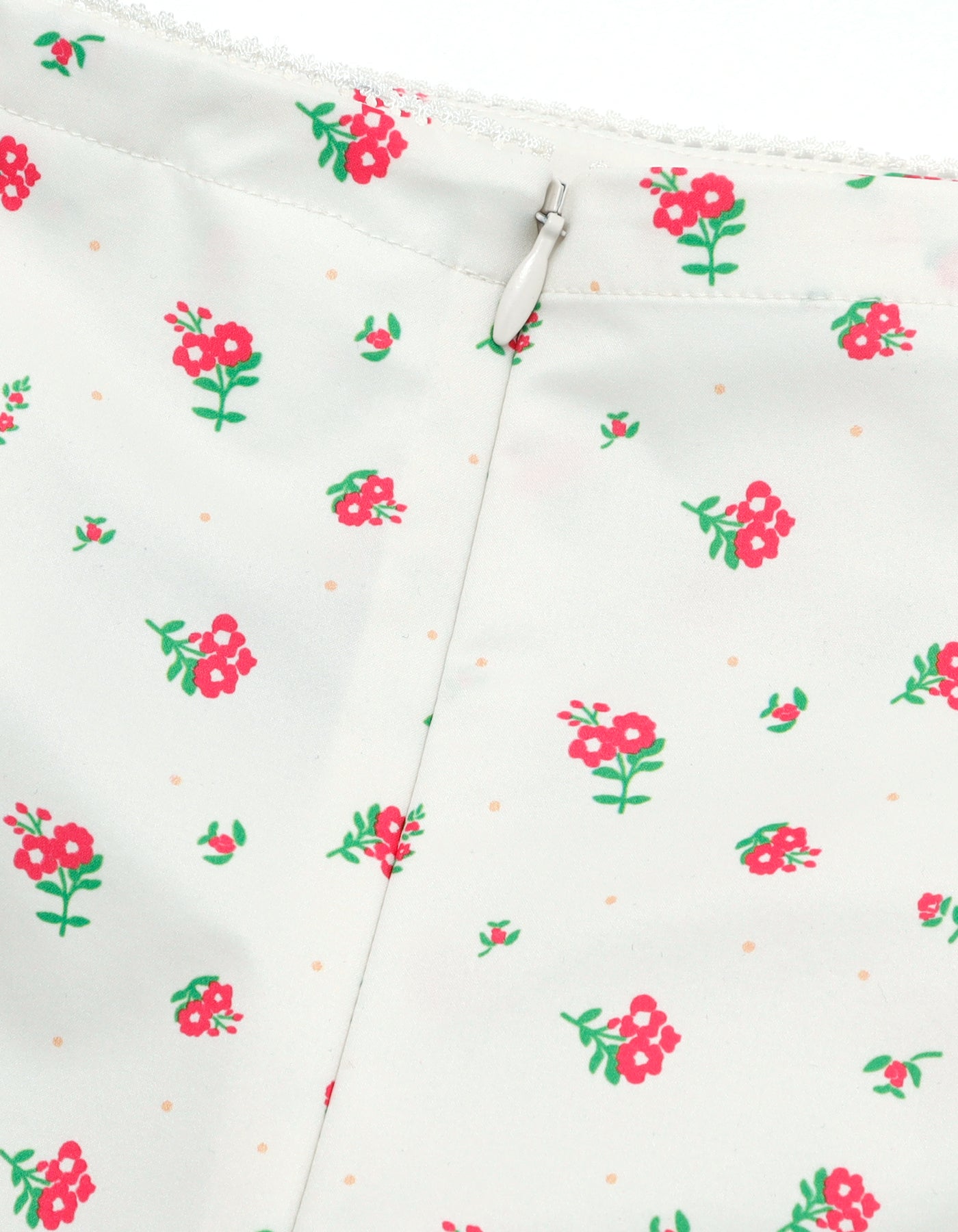 little sunny bite (リトルサニーバイト) floral nylon pants / WHITE