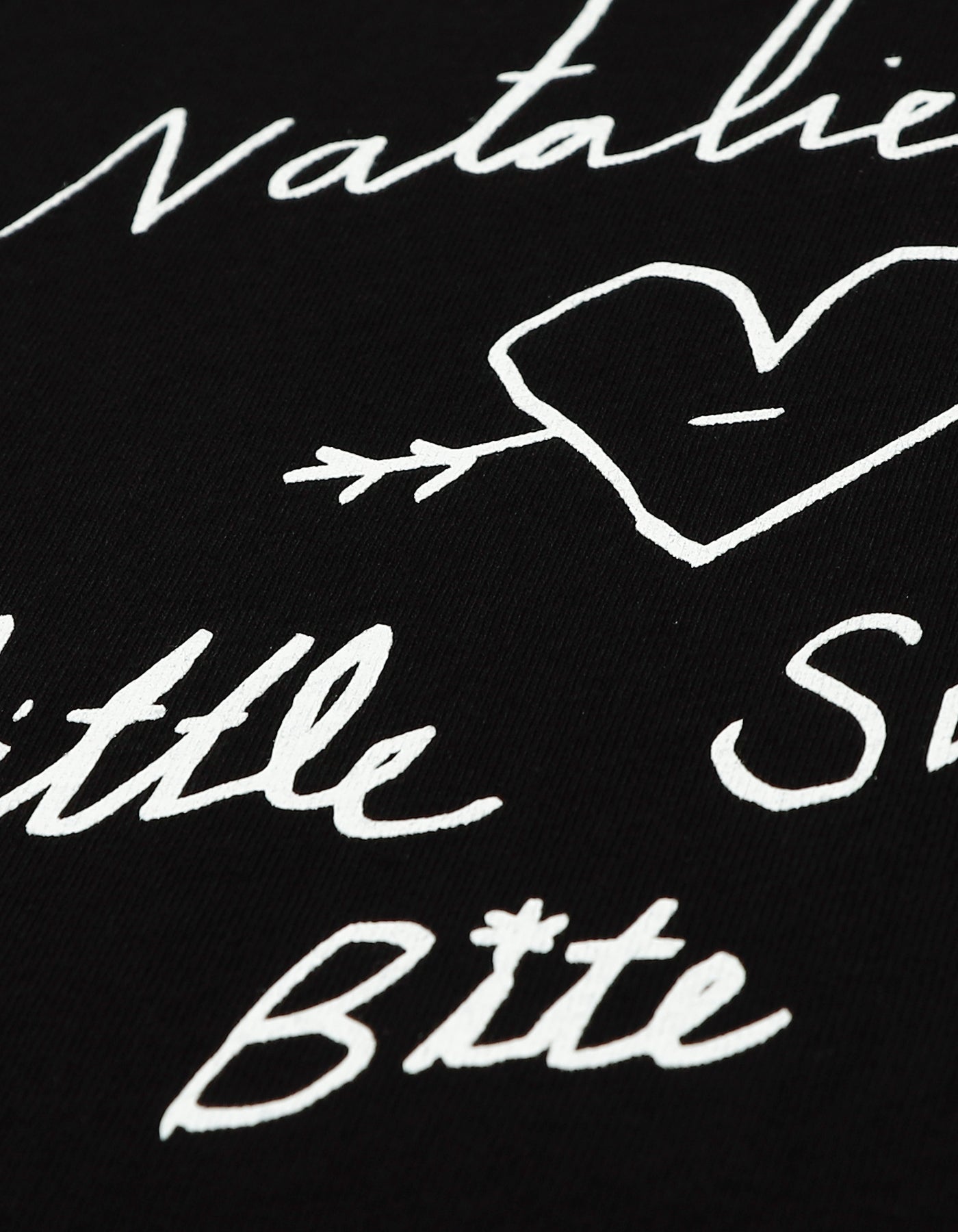 little sunny bite x natalie krim a girl long tee / BLACK