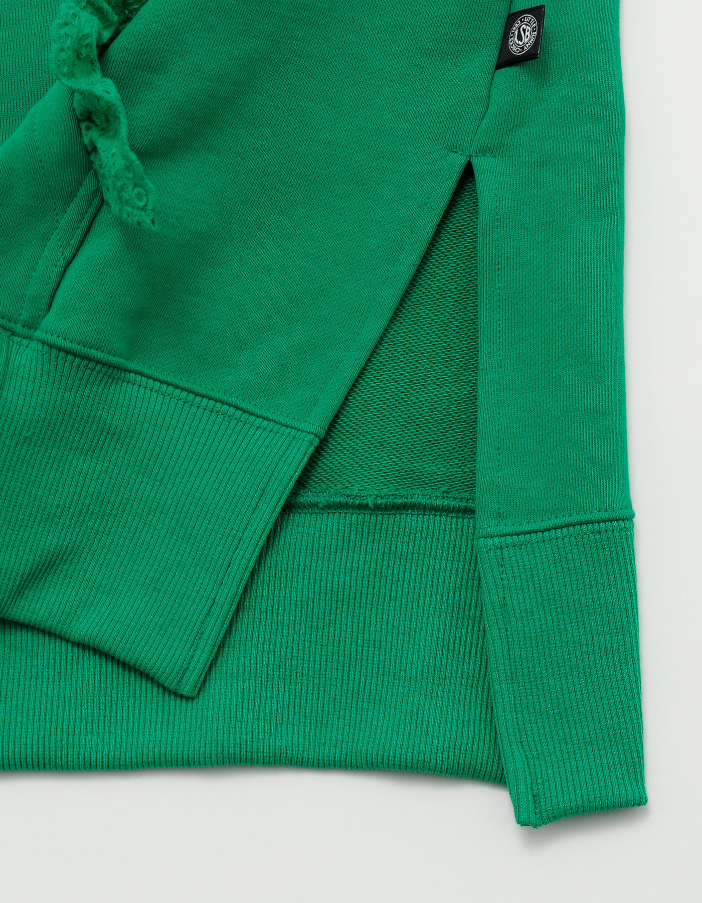 lacy logo hoodie / GREEN