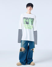 画像をギャラリービューアに読み込む, 【PRE-ORDER】stranger things x little sunny bite graphic fake layered long tee / WHITE