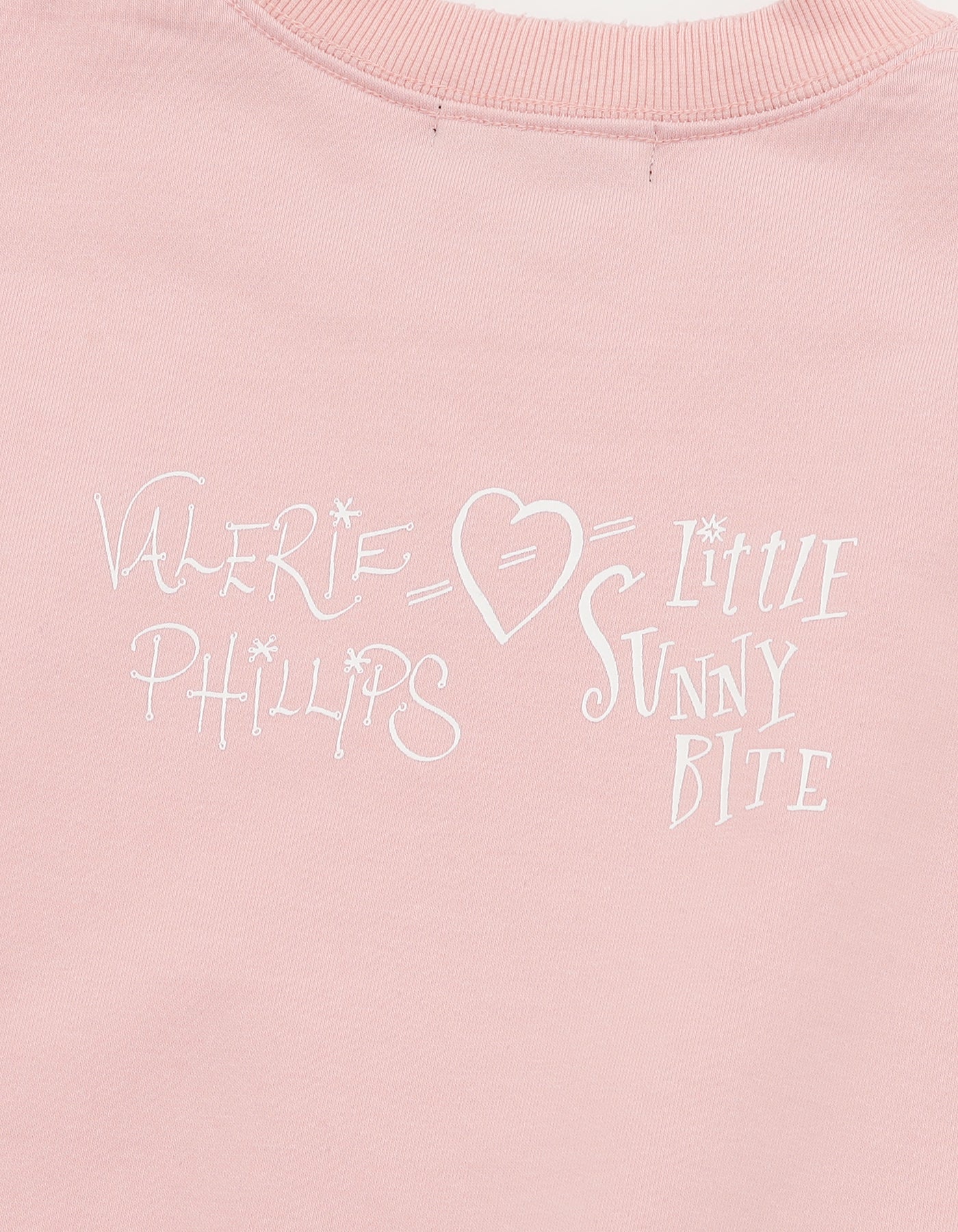 Valerie Phillips x little sunny bite photo sweat top / PINK