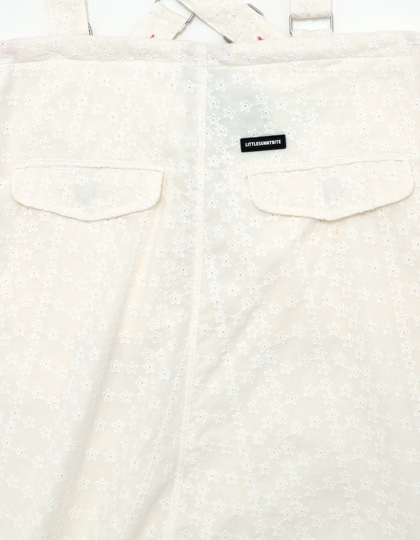 little sunny bite (リトルサニーバイト)star bomber pants / WHITE