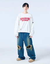 画像をギャラリービューアに読み込む, 【PRE-ORDER】stranger things x little sunny bite logo sweat top / WHITE