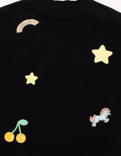 画像をギャラリービューアに読み込む, hello kitty x little sunny bite frill long tee / BLACK