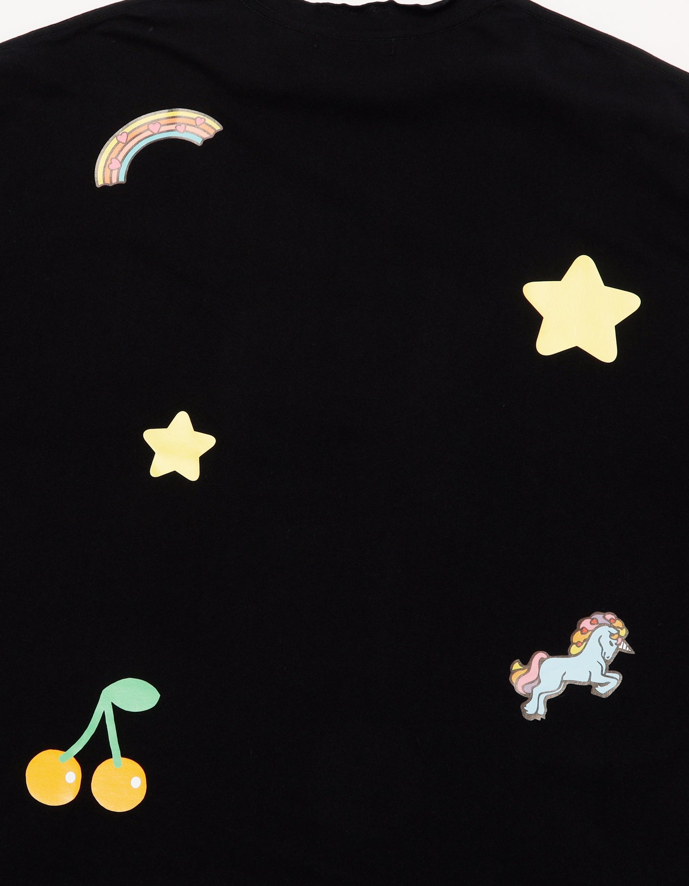 hello kitty x little sunny bite frill long tee / BLACK
