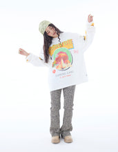 画像をギャラリービューアに読み込む, mushroom graphic long tee / WHITE