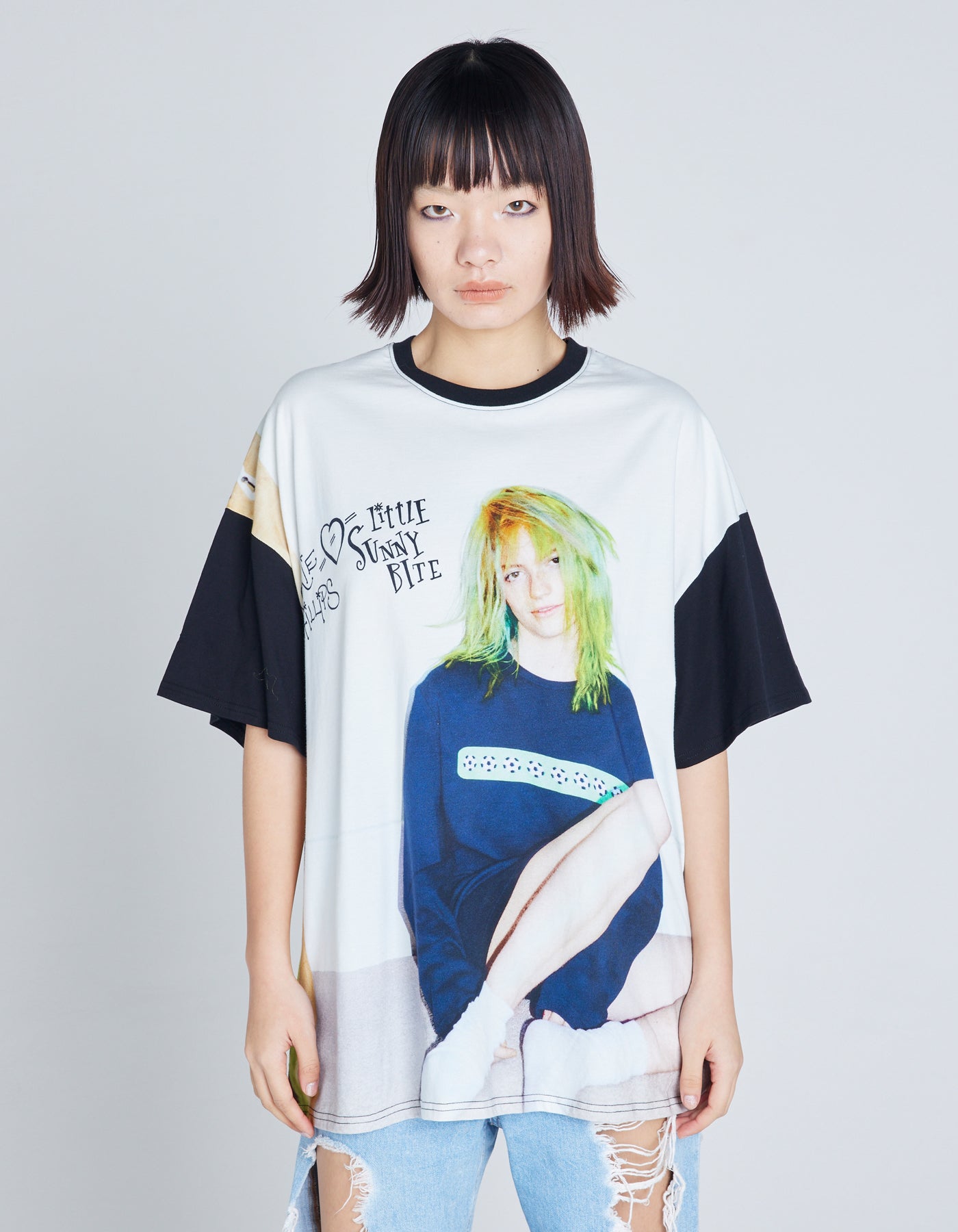 Valerie Phillips x little sunny bite photo tee / BLACK