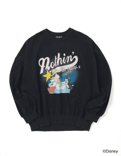 pinocchio sweat top / BLACK