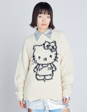 画像をギャラリービューアに読み込む, HELLO KITTY x little sunny bite knit top / WHITE