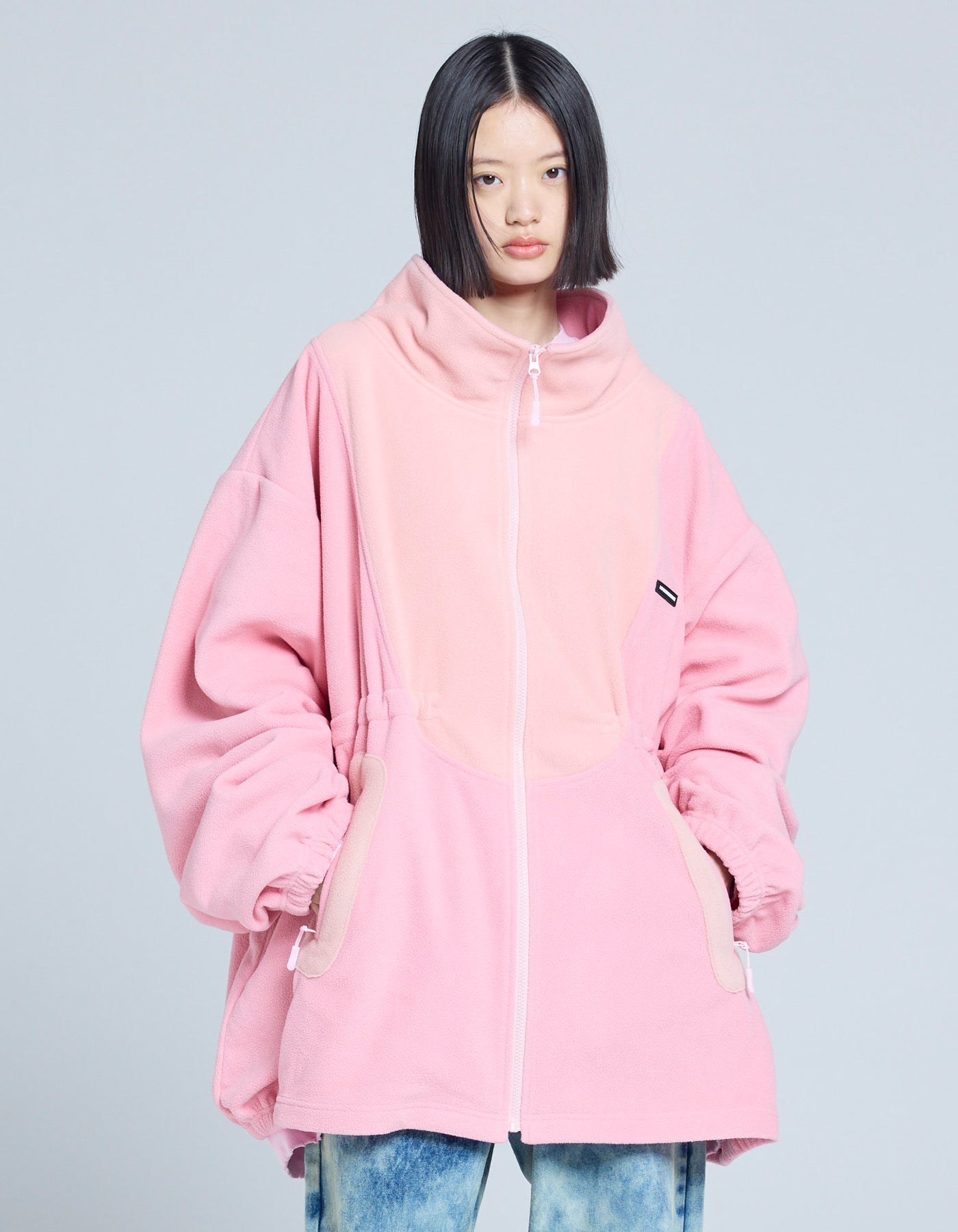 little sunny bite (リトルサニーバイト)fleece bomber jacket / PINK