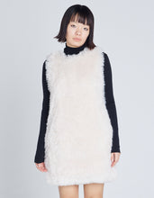 画像をギャラリービューアに読み込む, fur mini dress / WHITE