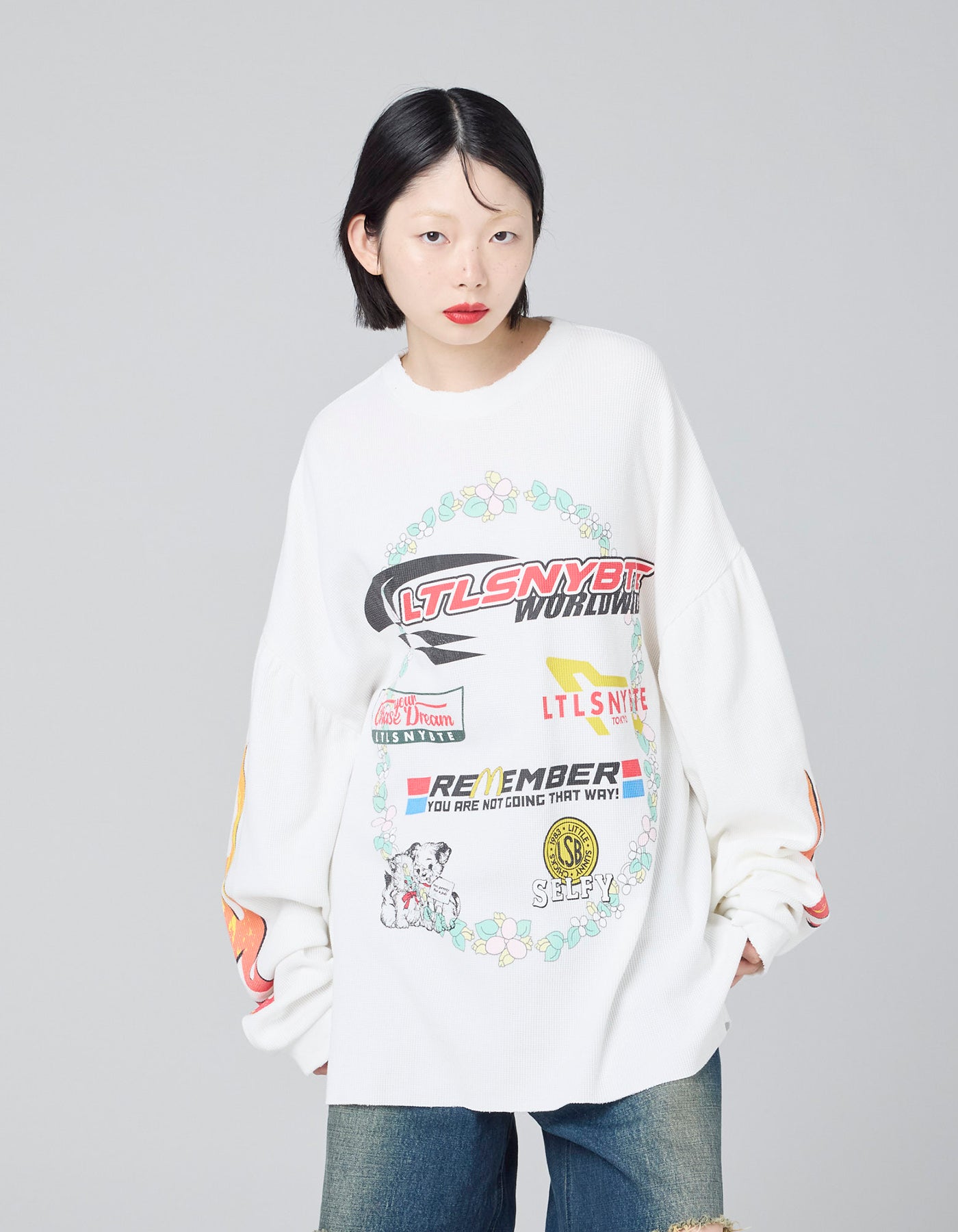 little sunny bite (リトルサニーバイト) sponsor thermal long tee