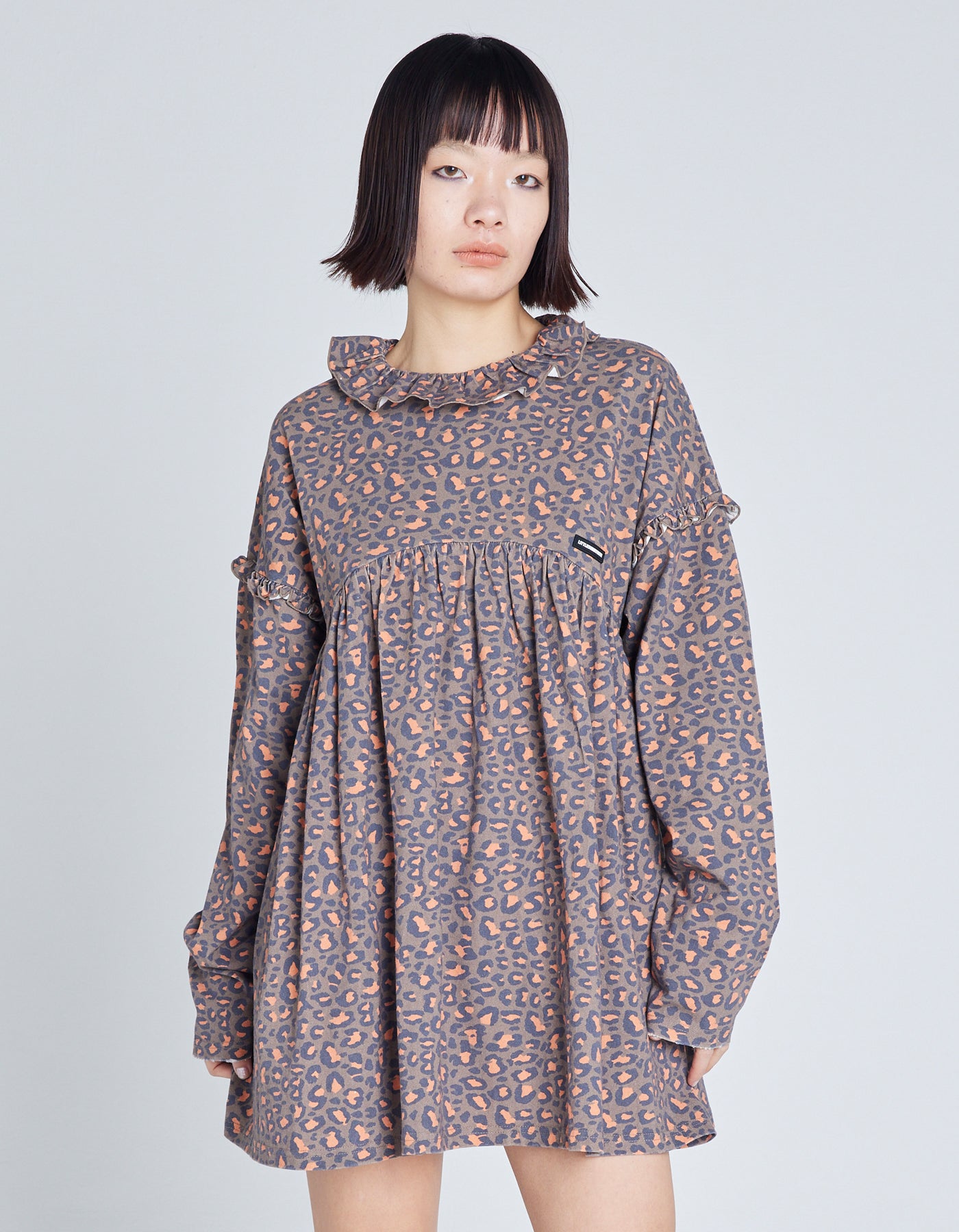 LSB reopard dress / BROWN