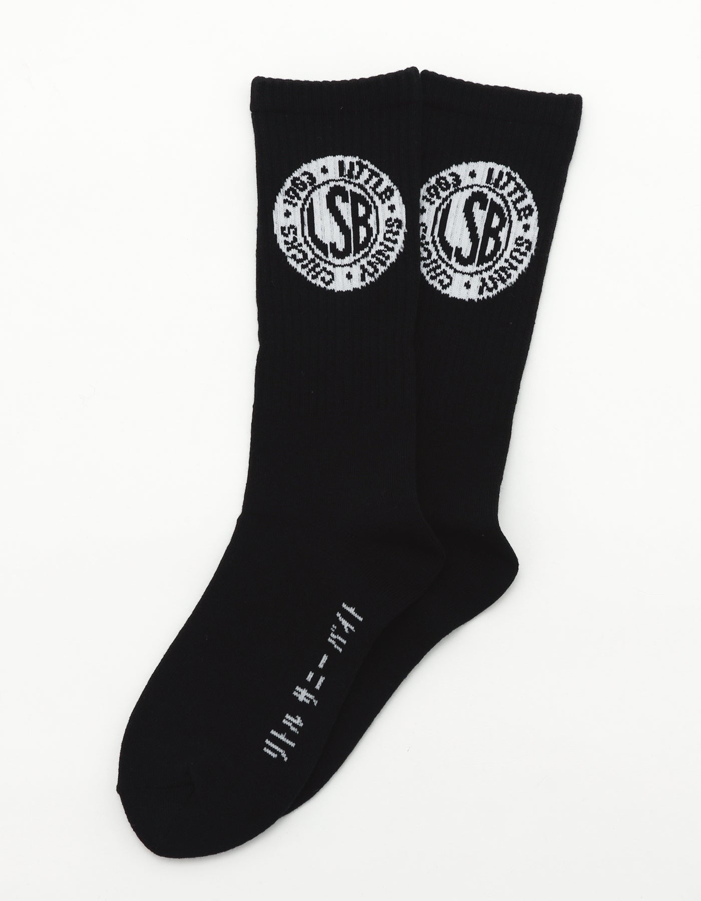 LSB logo socks / BLACK