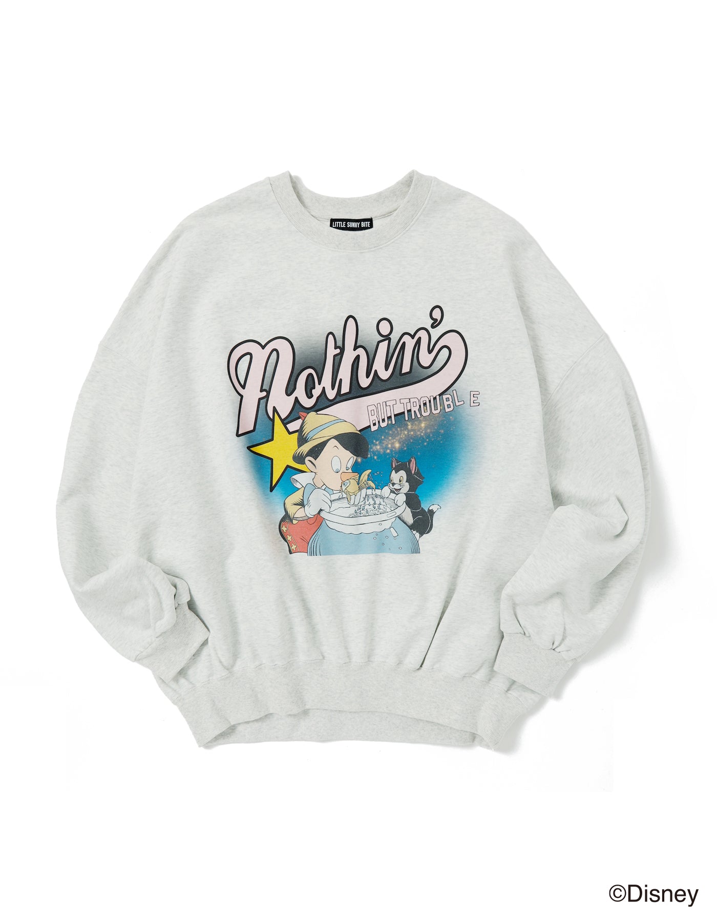 pinocchio sweat top / ASH GRAY