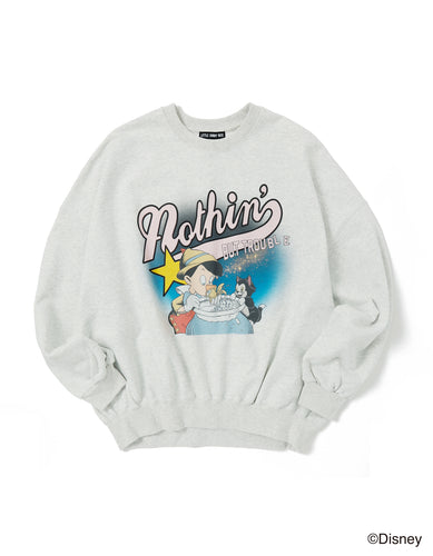 pinocchio sweat top / ASH GRAY