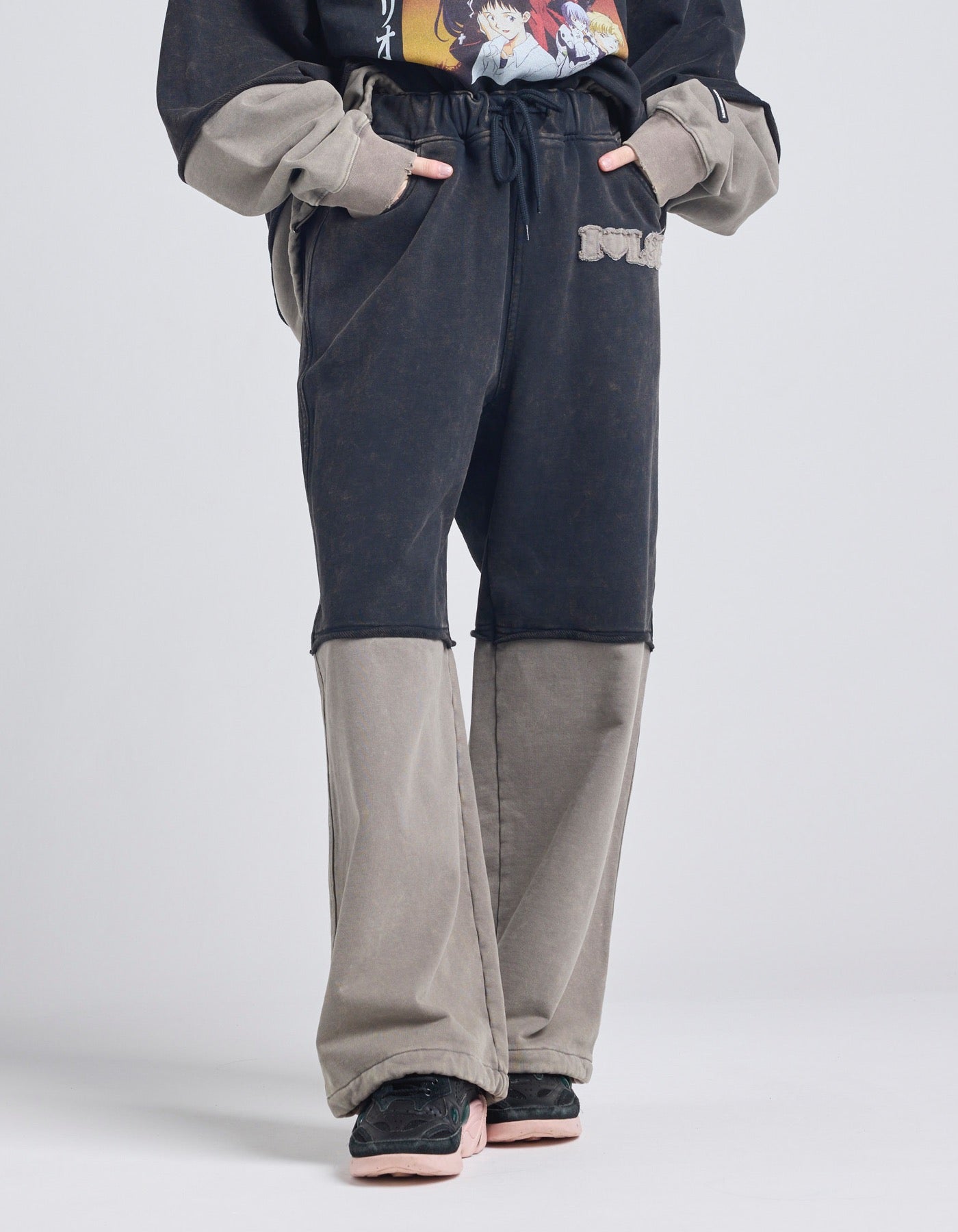 little sunny bite (リトルサニーバイト)nylon pants / BLACK