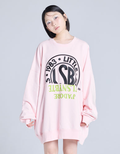 logo sweat top / PINK