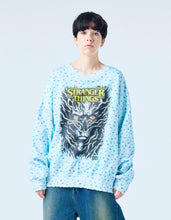 画像をギャラリービューアに読み込む, 【PRE-ORDER】stranger things x little sunny bite floral sweat top / BLUE