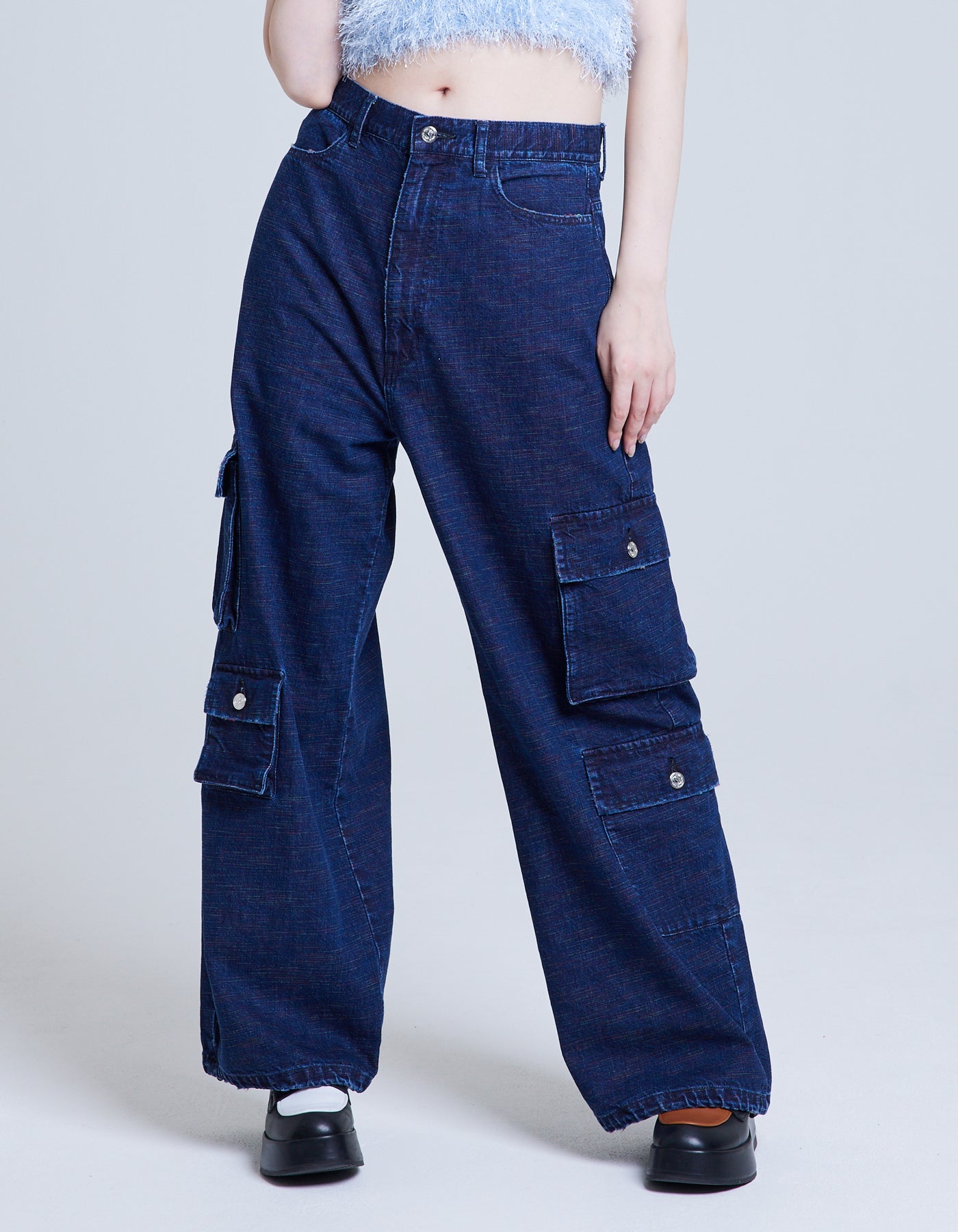 KURO x little sunny bite denim pants / INDIGO