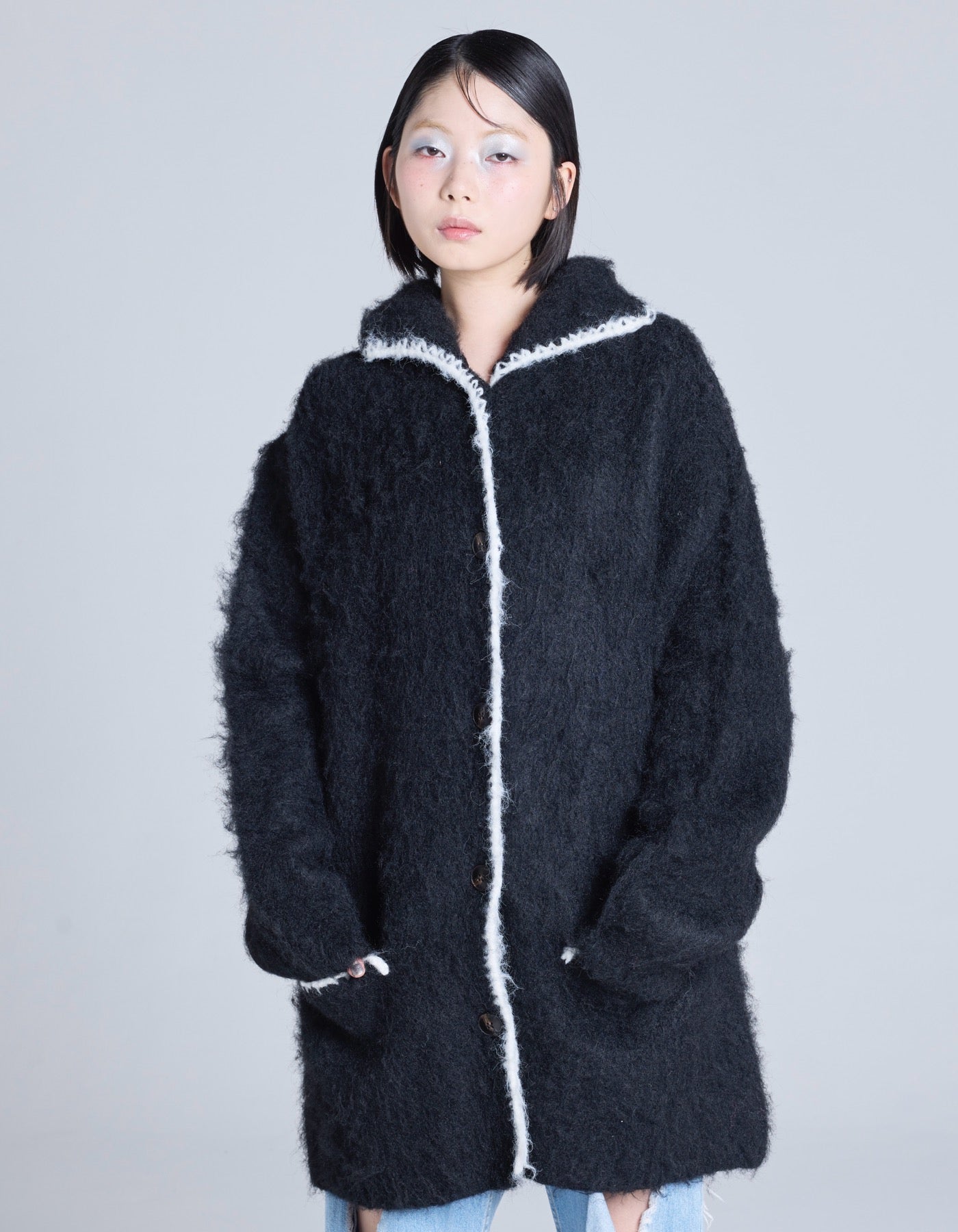 little sunny bite (リトルサニーバイト)long cardigan / BLUE