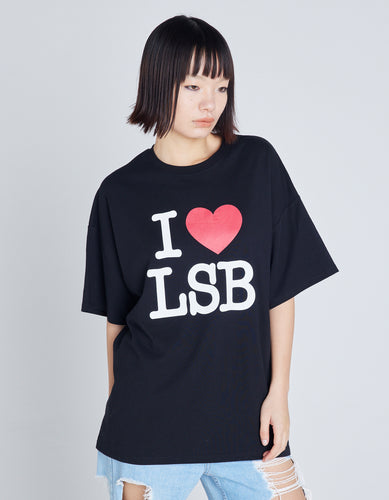 I love LSB big tee / BLACK