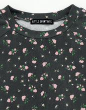 画像をギャラリービューアに読み込む, floral bomber mini dress tee / BLACK