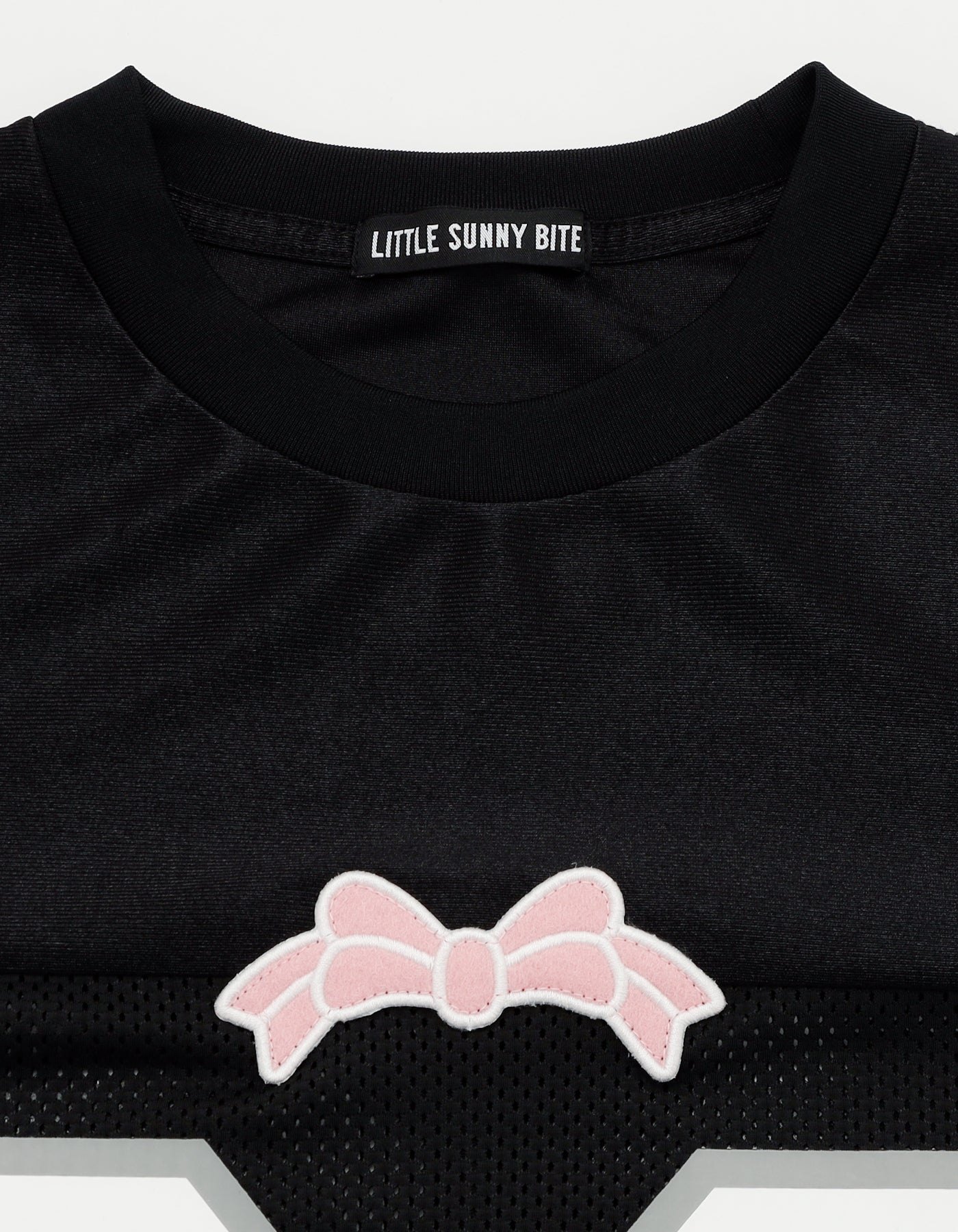 sporty mesh big tee / BLACK