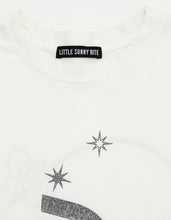 画像をギャラリービューアに読み込む, glitter print long tee / WHITE