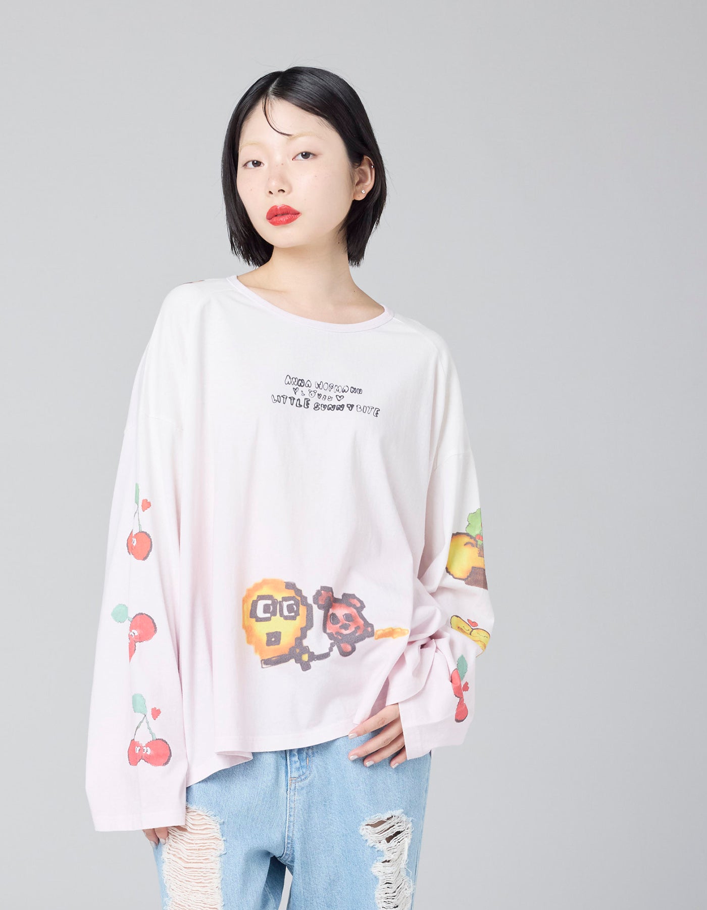 リトルサニーバイトチューリップトップス HELLO KITTY×little sunny bite tulle