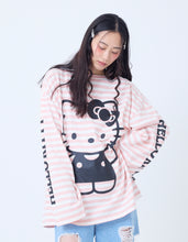 画像をギャラリービューアに読み込む, HELLO KITTY x little sunny bite stripe long tee / PINK BD