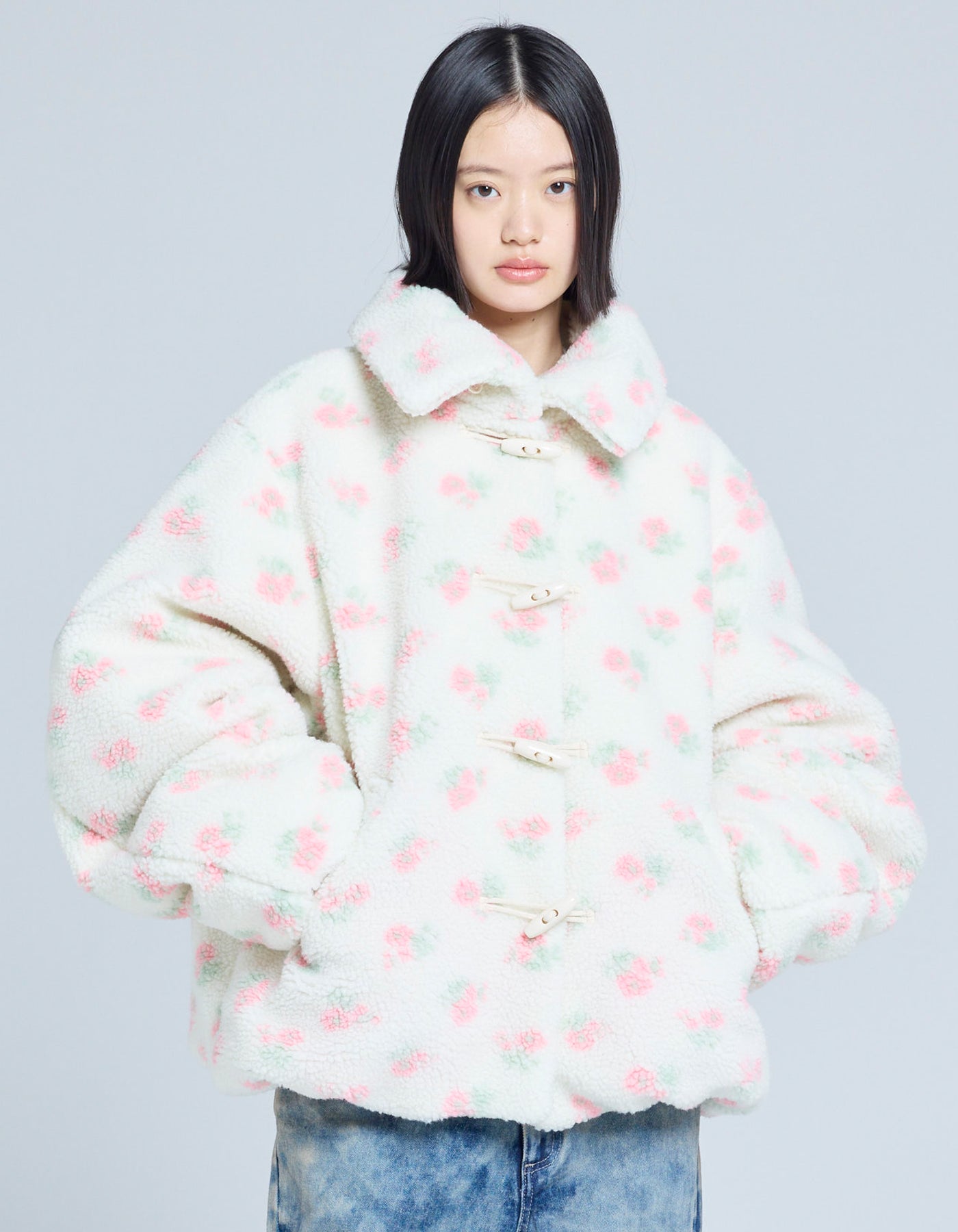 little sunny bite (リトルサニーバイト)boa bomber jacket / FLORAL