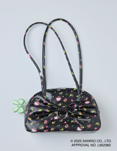 hello kitty x little sunny bite ribbon bag / BLACK