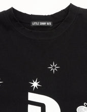 画像をギャラリービューアに読み込む, glitter print long tee / BLACK