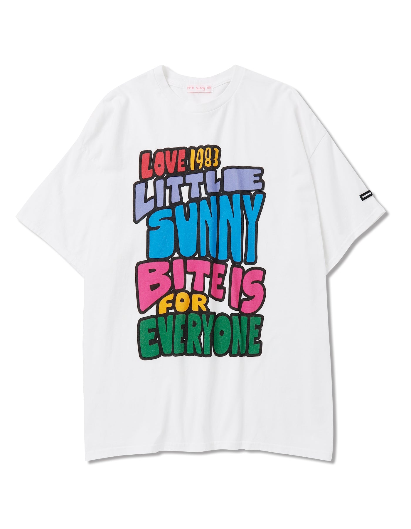 Message big tee / WHITE