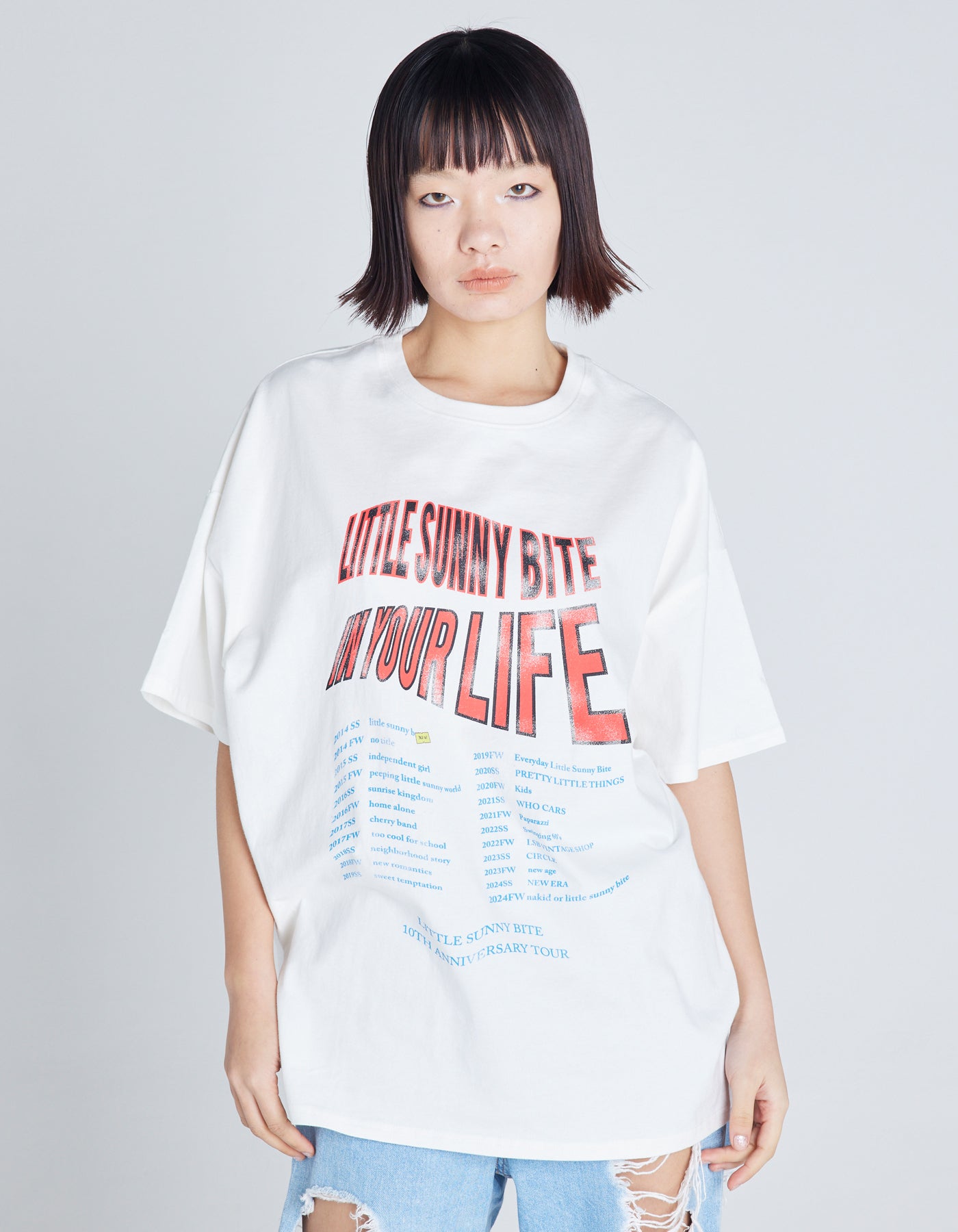 LSB tour tee / WHITE